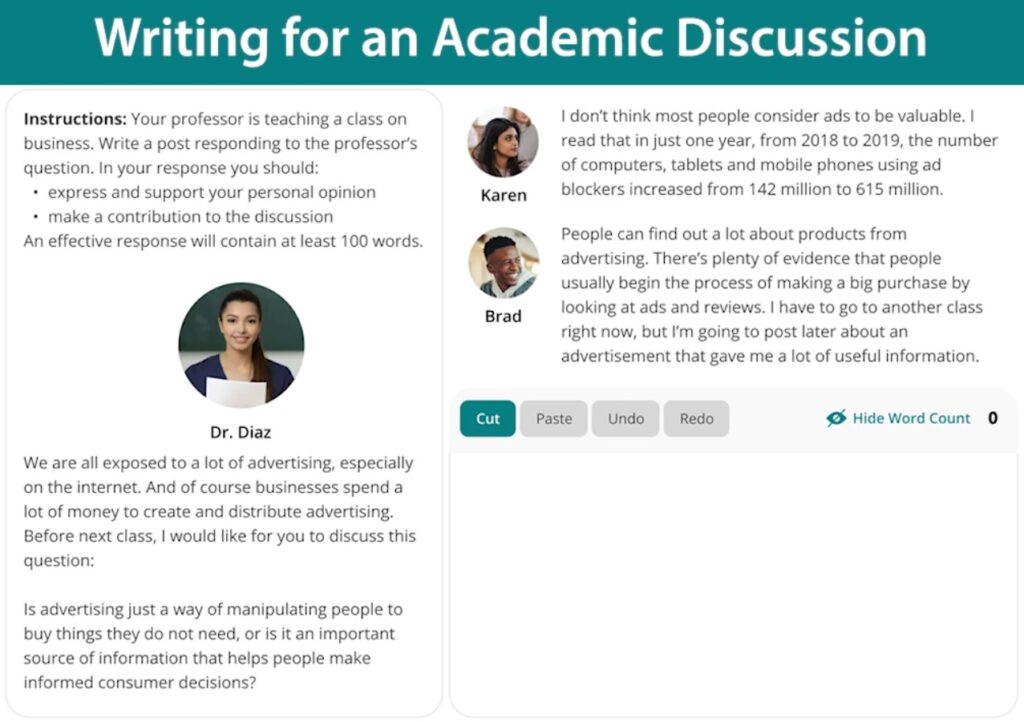 Writing-for-an-Academic-Discussion-Task官方ETS-ibt範例圖
